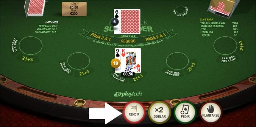 blackjack surrender