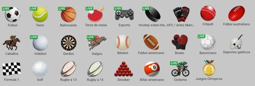 deportes Betway