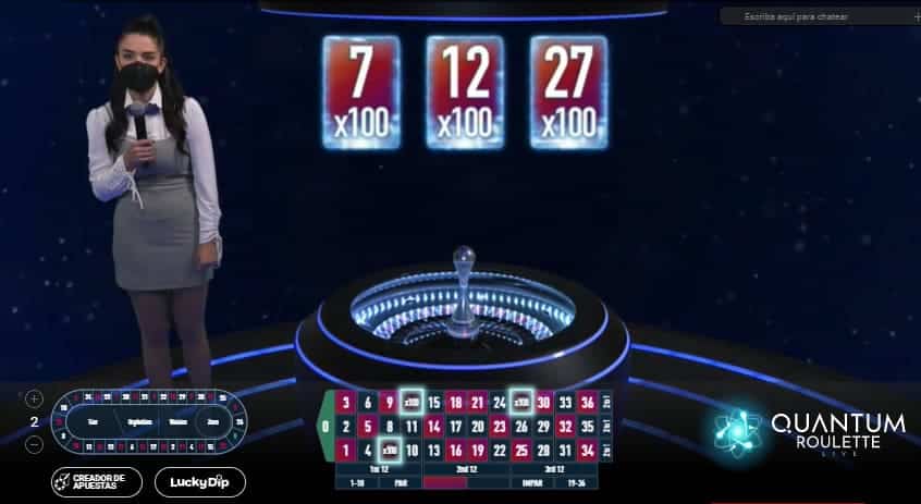 mesa de juego ruleta quantum