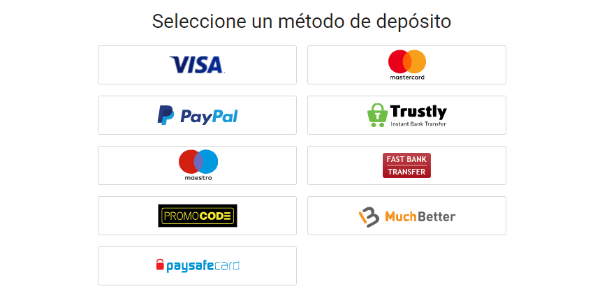 metodos de pago