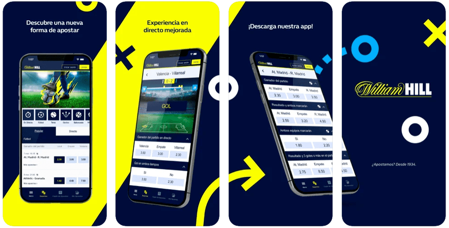 aplicación móvil william hill apuestas deportivas