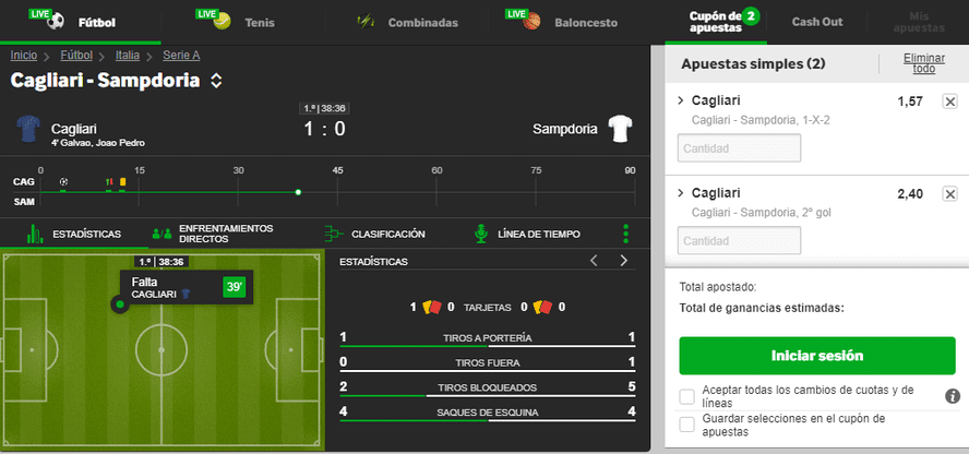 apuestas live o en directo betway