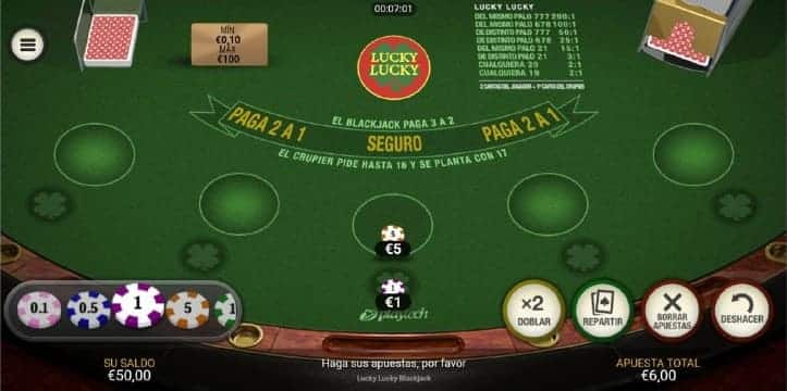 mesa blackjack lucky lucky