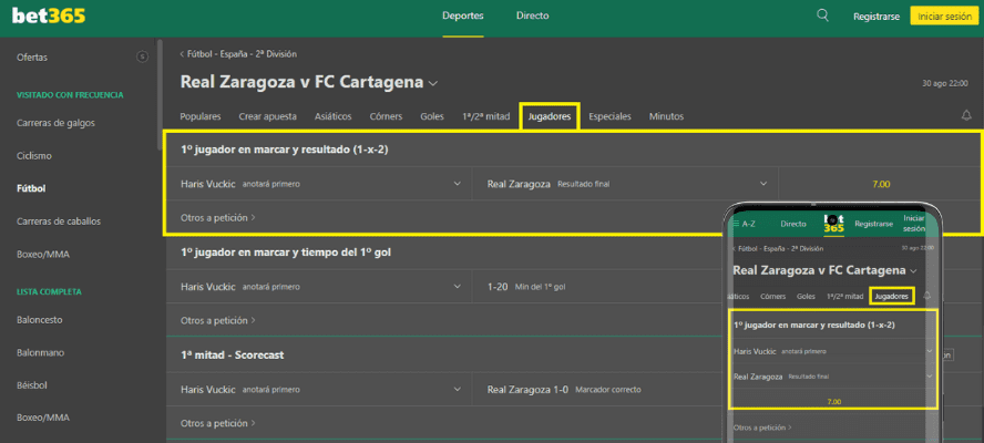 cómo seleccionar el mercado wincast