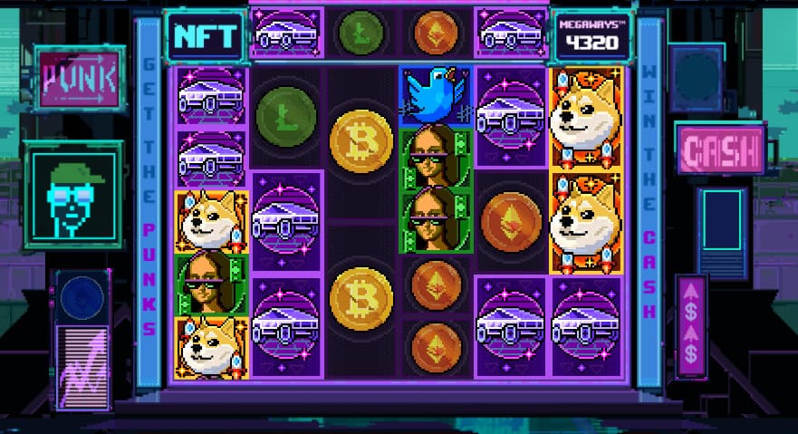 diseño slot NFT Megaways