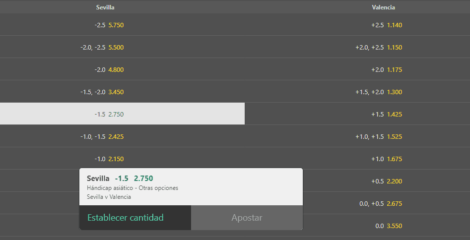 handicap asiatico -1.5