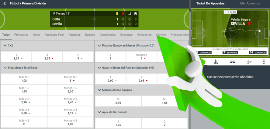 cuotas de apuestas en directo
