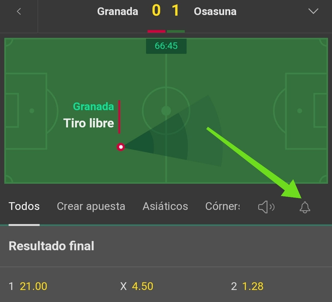 Cómo activar las notificaciones push en Bet365