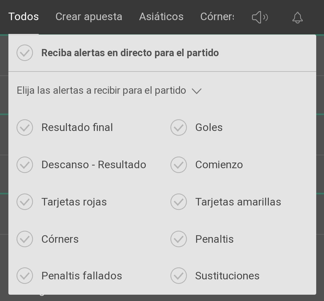 notificaciones push en fútbol