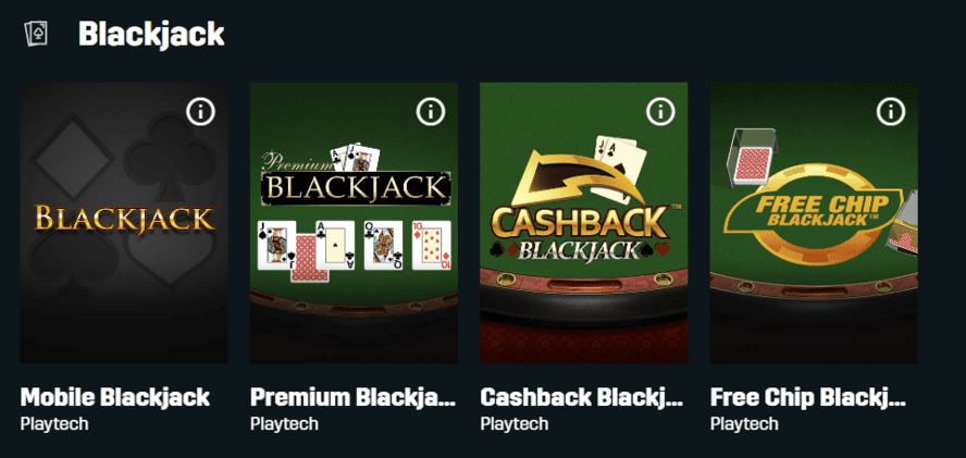 daznbet casino blackjack
