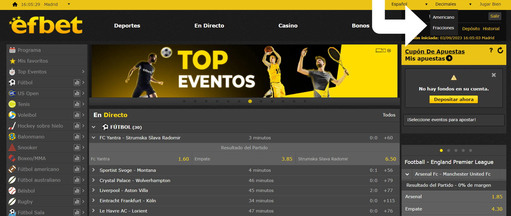 como elegir las cuotas en una casa de apuestas