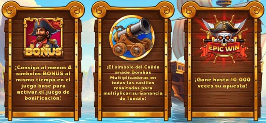 funciones especiales Pirate Bonanza