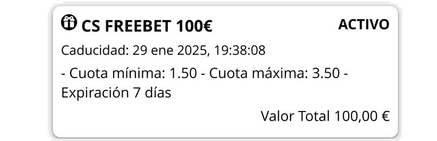 apuesta gratis del bono versus apuestas