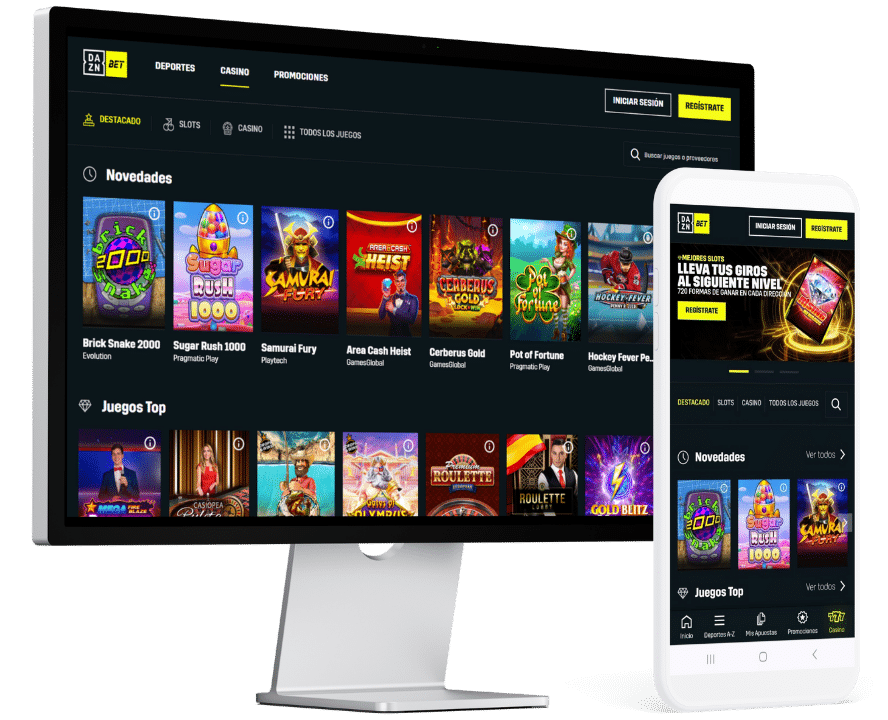 Diseño DAZN Bet Casino